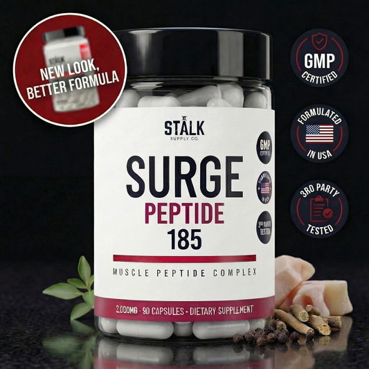 SURGE 185 muscle peptide complex supplement by STÅLK Co.