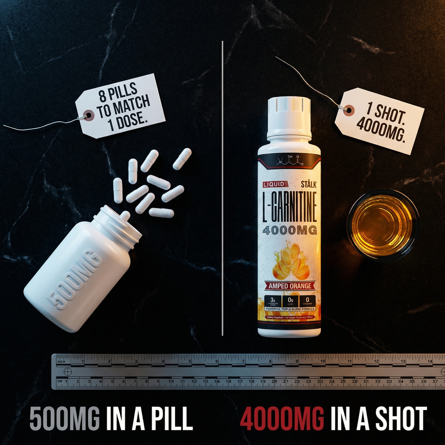 STÅLK SHRED 4000™ Liquid Carnitine Complex | Burn Fat 3X Faster