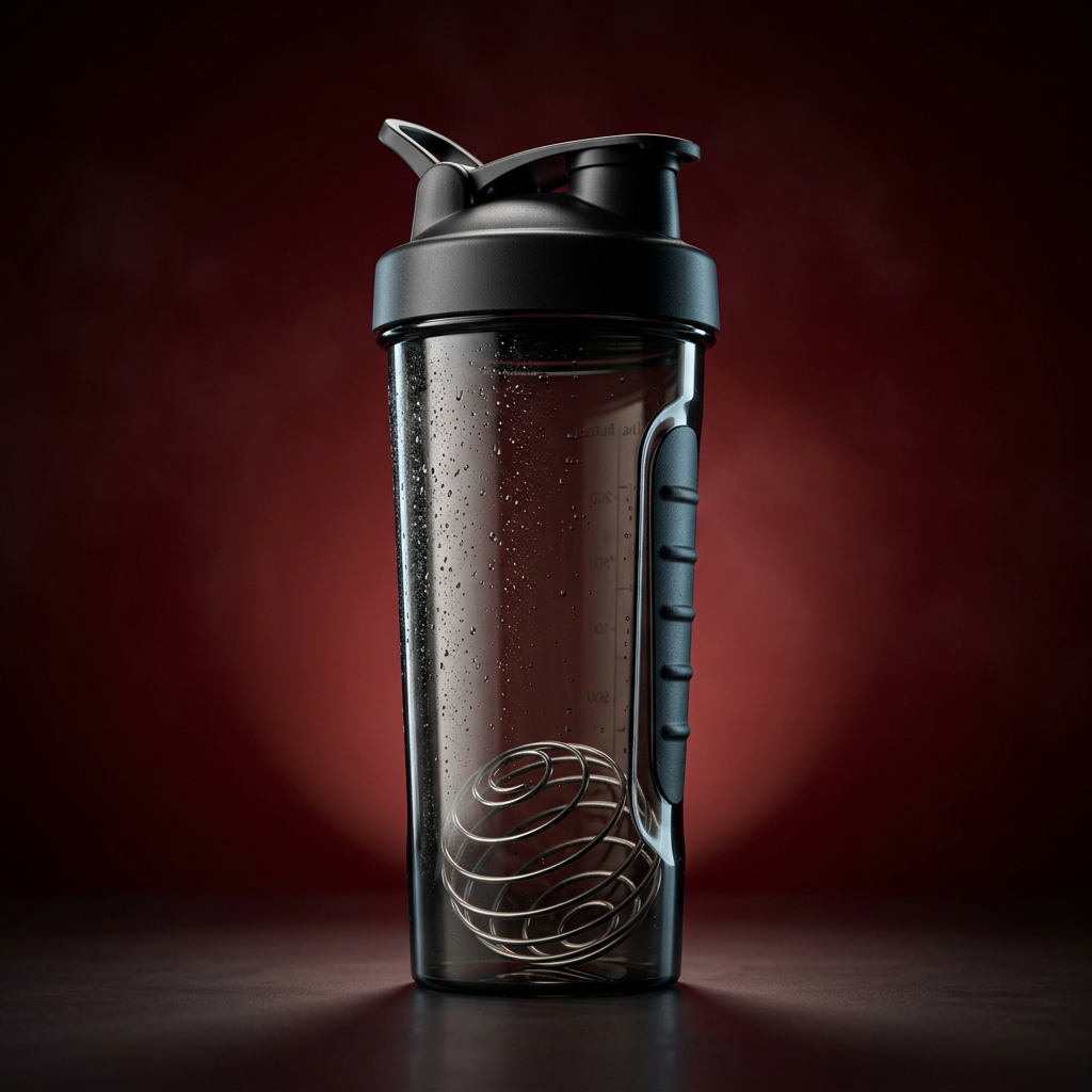 STÅLK SHAKER 750 in Void Black (#0A0A0A), 750ml Tritan shaker bottle with stainless agitator