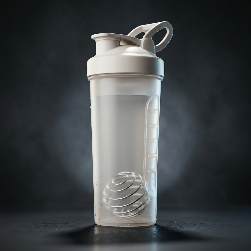 STÅLK SHAKER 750 in Bone White (#F5F1EA), 750ml Tritan shaker bottle with stainless agitator