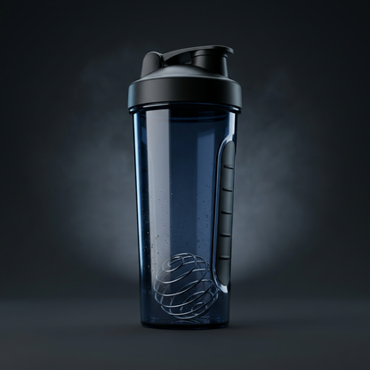 STÅLK SHAKER 750 in Midnight Navy (#0F1E3D), 750ml Tritan shaker bottle with stainless agitator