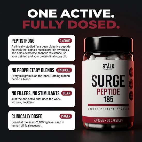 Muscle Peptide 185 | Build Lean Muscle 3X Faster | STALK Co. – STÅLK Co.