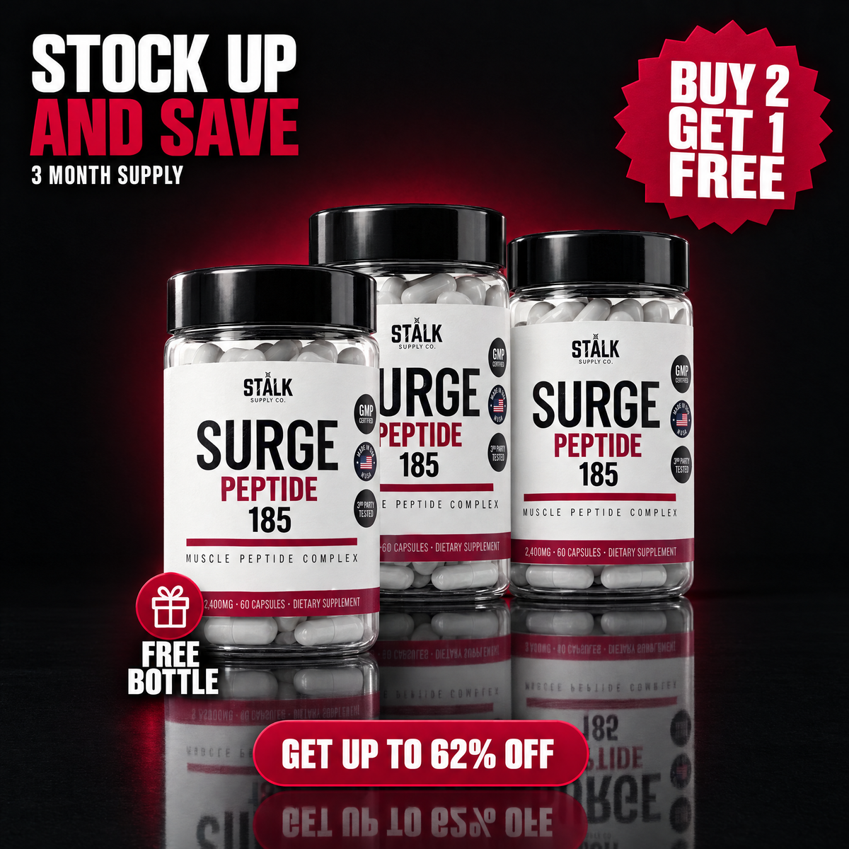 SURGE 185™ Muscle-Building Complex | Get Jacked 3X Faster