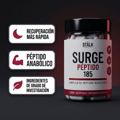 STÅLK SURGE 185™ Complejo Anabólico Muscular | Desarrolla Músculo Magro 3 Veces Más Rápido